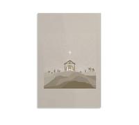 Lienzo decorativo para pared, diseño cristiano de la Biblia moderna con el nacimiento de Jesús, para sala de estar, dormitorio, baño, oficina, decoración del hogar, 40 x 60 cm