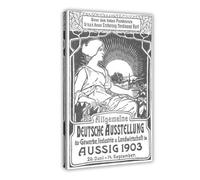 Lienzo decorativo para pared, diseño de Alphonse Mucha, exposición de ilustraciones, para el comercio, la industria y la agricultura, para decoración del hogar, escuela, oficina, marco 1