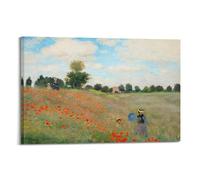 Lienzo decorativo para pared, diseño de campos de amapolas cerca de Argenteuil, 1873 de Claude Monet, 40 x 60 cm
