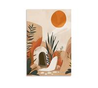 Lienzo decorativo para pared, diseño de la tumba vacía de Jesús, con texto en inglés "He Is Risen", para sala de estar, dormitorio, baño, oficina, decoración del hogar, 30 x 45 cm