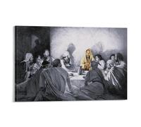 Lienzo decorativo para pared, diseño de la Última Cena del Señor Jesús, para sala de estar, dormitorio, baño, oficina, decoración del hogar, 30 x 45 cm