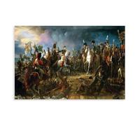 Lienzo decorativo para pared, diseño de Napoleón Bonaparte de Francois Gerard, pintura de la batalla de Austerlitz, para decoración del hogar, escuela, oficina, sin marco, 20 x 30 pulgadas