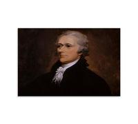 Lienzo decorativo para pared, diseño de retrato de Alexander Hamīlton, decoración moderna, 40 x 60 cm
