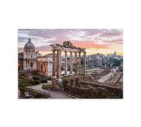 Lienzo decorativo para pared, diseño del Foro Romano de Roma, Italia, amanecer, sala de estar, dormitorio, 20 x 30 cm