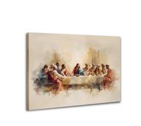 Lienzo decorativo para pared, pintura de acuarela, religiosa cristiana, decoración del hogar, impresión moderna de los apóstoles de Jesucristo para sala de estar, dormitorio, obra de arte (art-1,60 x