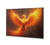 Lienzo decorativo rústico para decoración del hogar, Phoenix Rising: A Fiery Legend Reborn (30 x 40 cm)