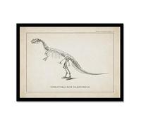 Lienzo decorativo vintage de esqueleto de dinosaurio, paleontología, pósteres de dinosaurios, fósiles, impresiones artísticas, triceratops, bocetos, imágenes, decoración de habitación de niño (SKU14