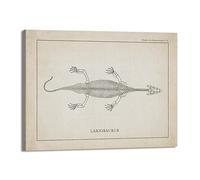 Lienzo decorativo vintage de esqueleto de dinosaurio, paleontología, pósteres de dinosaurios, fósiles, impresiones artísticas, triceratops, bocetos, imágenes, decoración de habitación de niño (SKU6