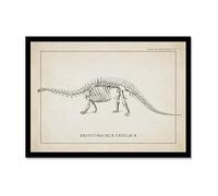 Lienzo decorativo vintage de esqueleto de dinosaurio, paleontología, pósteres de dinosaurios, fósiles, impresiones artísticas, triceratops, bocetos, imágenes, decoración de habitación de niño (SKU12