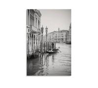Lienzo decorativo vintage de Venecia del Gran Canal de Venecia, cuadros en lienzo para sala de estar, dormitorio, baño, oficina, decoración del hogar, 50 x 75 cm