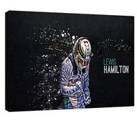 Lienzo enmarcado de LEWIS Hamilton con texto en inglés «Still I Rise» de Fórmula 1, 20 x 16 pulgadas, 18 mm de profundidad