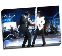 Lienzo enmarcado de Pulp Fiction con escena de baile, tamaño grande, 50,8 x 76,2 cm, tamaño A1