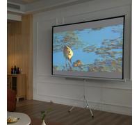 Lienzo HOMCOM con trípode de 100 pulgadas 4:3, lienzo portátil para proyector, trípode plegable, lienzos para cine en casa y camping