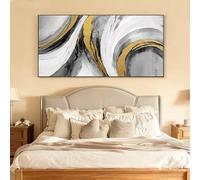 Lienzo impreso con diseño de arco de olivo mediterráneo costero, inspirado en las islas griegas, en tonos beige y blanco, para decoración de interiores del hogar (60 x 120 cm/sin marco).