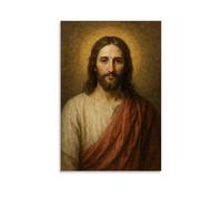 Lienzo impreso de Jesucristo de pinturas al óleo, reproducción moderna en lienzo, ilustraciones abstractas de paisajes impresos en lienzo, arte de pared para decoración del hogar y la oficina, estilo