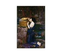 Lienzo impreso de John William Waterhouse, obras de pintor Pandora, lienzo impreso, decoración de pared, regalo fotográfico, decoración moderna para el hogar, 60 x 90 cm