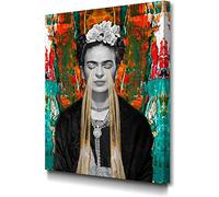 Lienzo Pintura Arte de la pared Frida Kahlo Modern Canvas Prints Decor Picture Frida Kahlo Retrato Graffiti Poster Print Obra de arte para la decoración de la sala de estar, SIN marco,40x60cm