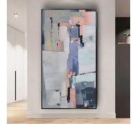 Lienzos abstractos para decoración de paredes, cuadros modernos para hoteles, pasillos, porches y respaldos de sofás (60x90cm/sin marco)