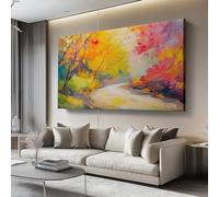 Lienzos decorativos 100l x50an cm Sin marco Cuadro Sobre Lienzo Moderno Elefante fumando Bosque Río Dormitorio Cocina Cuadros Pared Imágenes Cuadros Decoracion Salon Wall Color cálido