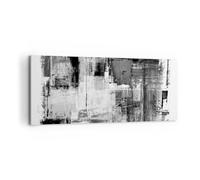 Lienzos decorativos 100x40cm Cuadro Sobre Lienzo Moderno Abstracción Pedazo En Blanco Y Negro Grande Dormitorio Cuadros Pared Imágenes Cuadros Decoracion Salon Wall Art Prints Decor AB100x40-5192
