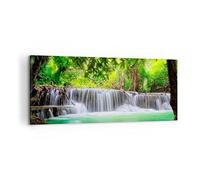 Lienzos decorativos 100x40cm Cuadro Sobre Lienzo Moderno Agua parque naturaleza paisaje Grande Dormitorio Cocina Cuadros Pared Imágenes Cuadros Decoracion Salon Wall Art Prints Decor AB100x40-2502