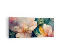 Lienzos decorativos 100x40cm Cuadro Sobre Lienzo Moderno Flores Clásico Pedazo Grande Dormitorio Cocina Cuadros Pared Imágenes Cuadros Decoracion Salon Wall Art Prints Decor Canvas AB100x40-5606
