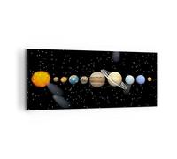 Lienzos decorativos 100x40cm Cuadro Sobre Lienzo Moderno Universo galaxia planeta estrellas Grande Dormitorio Cuadros Pared Imágenes Cuadros Decoracion Salon Wall Art Prints Decor AB100x40-1486