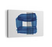 Lienzos decorativos 100x70cm Cuadro Sobre Lienzo Moderno Abstracción Acuarela Azul Grande Dormitorio Cocina Cuadros Pared Imágenes Cuadros Decoracion Salon Wall Art Prints Decor Canvas AA100x70-4223