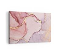 Lienzos decorativos 100x70cm Cuadro Sobre Lienzo Moderno Abstracción Mármol Rosa Grande Dormitorio Cocina Cuadros Pared Imágenes Cuadros Decoracion Salon Wall Art Prints Decor Canvas AA100x70-4528