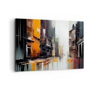 Lienzos decorativos 100x70cm Cuadro Sobre Lienzo Moderno Arquitectura Arte Moderno Ciudad Grande Dormitorio Cocina Cuadros Pared Imágenes Cuadros Decoracion Salon Wall Art Prints Decor AA100x70-5806