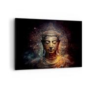 Lienzos decorativos 100x70cm Cuadro Sobre Lienzo Moderno Buda Meditación Religión Grande Dormitorio Cocina Cuadros Pared Imágenes Cuadros Decoracion Salon Wall Art Prints Decor Canvas AA100x70-5775