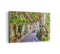 Lienzos decorativos 100x70cm Cuadro Sobre Lienzo Moderno Calle decoración flores grecia Grande Dormitorio Cocina Cuadros Pared Imágenes Cuadros Decoracion Salon Wall Art Prints Decor AA100x70-2429