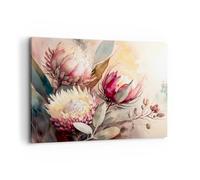 Lienzos decorativos 100x70cm Cuadro Sobre Lienzo Moderno Flores Arte Deco Botánica Grande Dormitorio Cocina Cuadros Pared Imágenes Cuadros Decoracion Salon Wall Art Prints Decor Canvas AA100x70-5751