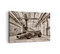 Lienzos decorativos 100x70cm Cuadro Sobre Lienzo Moderno Fórmula 1 Carrera Retro Grande Dormitorio Cocina Cuadros Pared Imágenes Cuadros Decoracion Salon Wall Art Prints Decor Canvas AA100x70-4918