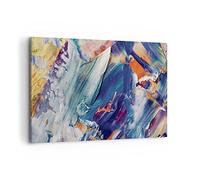 Lienzos decorativos 100x70cm Cuadro Sobre Lienzo Moderno Los Colores Pintura Abstracción Grande Dormitorio Cocina Cuadros Pared Imágenes Cuadros Decoracion Salon Wall Art Prints Decor AA100x70-5113