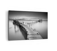 Lienzos decorativos 100x70cm Cuadro Sobre Lienzo Moderno mar puente paisaje naturaleza Grande Dormitorio Cocina Cuadros Pared Imágenes Cuadros Decoracion Salon Wall Art Prints Decor AA100x70-3082