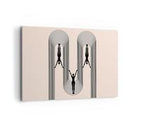 Lienzos decorativos 100x70cm Cuadro Sobre Lienzo Moderno Surrealismo Cuerpo Yoga Grande Dormitorio Cocina Cuadros Pared Imágenes Cuadros Decoracion Salon Wall Art Prints Decor Canvas AA100x70-5672