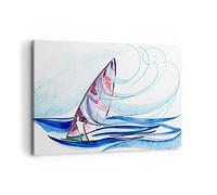 Lienzos decorativos 100x70cm Cuadro Sobre Lienzo Moderno Windsurf gráfico ejemplo verano Grande Dormitorio Cocina Cuadros Pared Imágenes Cuadros Decoracion Salon Wall Art Prints Decor AA100x70-3064