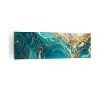 Lienzos decorativos 160x50cm Cuadro Sobre Lienzo Moderno Abstracción Mármol Piedra Grande XXL Dormitorio Cocina Cuadros Pared Imágenes Cuadros Decoracion Salon Wall Art Prints Decor AB160x50-5715