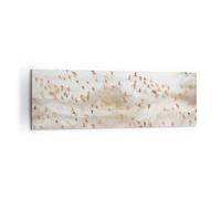 Lienzos decorativos 160x50cm Cuadro Sobre Lienzo Moderno Aves Oro Minimalismo Grande XXL Dormitorio Cocina Cuadros Pared Imágenes Cuadros Decoracion Salon Wall Art Prints Decor Canvas AB160x50-5679