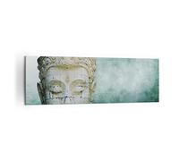 Lienzos decorativos 160x50cm Cuadro Sobre Lienzo Moderno Buda Gráficos Turquesa Grande XXL Dormitorio Cocina Cuadros Pared Imágenes Cuadros Decoracion Salon Wall Art Prints Decor Canvas AB160x50-4342