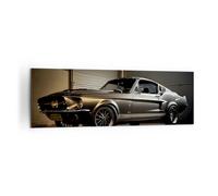 Lienzos decorativos 160x50cm Cuadro Sobre Lienzo Moderno Coche Deportivo Retro Clásico Grande XXL Dormitorio Cocina Cuadros Pared Imágenes Cuadros Decoracion Salon Wall Art Prints Decor AB160x50-5779