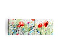 Lienzos decorativos 160x50cm Cuadro Sobre Lienzo Moderno Flores Prado hoja naturaleza Grande XXL Dormitorio Cocina Cuadros Pared Imágenes Cuadros Decoracion Salon Wall Art Prints Decor AB160x50-3076