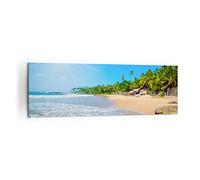 Lienzos decorativos 160x50cm Cuadro Sobre Lienzo Moderno Isla paisaje maledivy libertad Grande XXL Dormitorio Cuadros Pared Imágenes Cuadros Decoracion Salon Wall Art Prints Decor AB160x50-2391