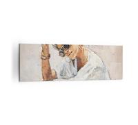 Lienzos decorativos 160x50cm Cuadro Sobre Lienzo Moderno Retrato Bohemia Aceite Grande XXL Dormitorio Cocina Cuadros Pared Imágenes Cuadros Decoracion Salon Wall Art Prints Decor Canvas AB160x50-5895