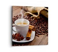 Lienzos decorativos 40x40cm Cuadro Sobre Lienzo Moderno Café negro desayuno chocolate Dormitorio Cocina Cuadros Pared Imágenes Cuadros Decoracion Salon Wall Art Prints Decor Canvas AC40x40-2152