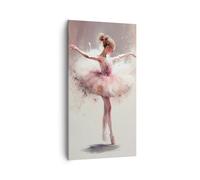 Lienzos decorativos 55x100cm Cuadro Sobre Lienzo Moderno Vertical Bailarina Chica Pedazo Grande Dormitorio Cocina Cuadros Pared Imágenes Cuadros Decoracion Salon Wall Art Prints Decor PA55x100-6174