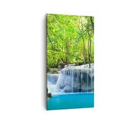 Lienzos decorativos 55x100cm Cuadro Sobre Lienzo Moderno Vertical Cascada bosque medio ambiente Grande Dormitorio Cuadros Pared Imágenes Cuadros Decoracion Salon Wall Art Prints Decor PA55x100-2664