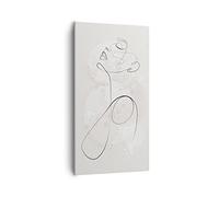 Lienzos decorativos 55x100cm Cuadro Sobre Lienzo Moderno Vertical Mujer Uno Línea Grande Dormitorio Cocina Cuadros Pared Imágenes Cuadros Decoracion Salon Wall Art Prints Decor Canvas PA55x100-4576