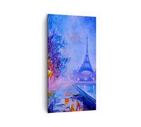 Lienzos decorativos 55x100cm Cuadro Sobre Lienzo Moderno Vertical París Faroles Eiffel Grande Dormitorio Cocina Cuadros Pared Imágenes Cuadros Decoracion Salon Wall Art Prints Decor PA55x100-4199